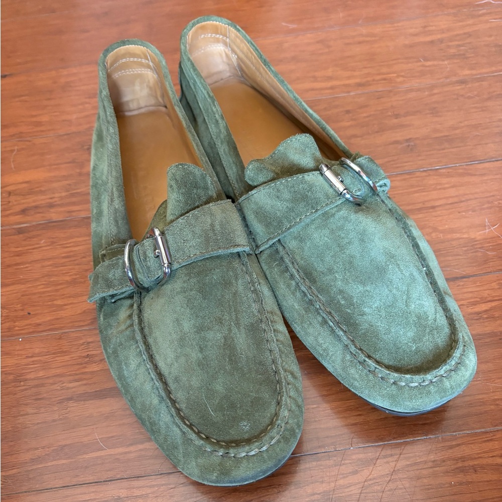 Ralph Lauren Purple Label Wellington Harold Calf-Suede Drivers